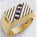 Stock Series Men's All-Metal Ring (Two Toned w/Insert)